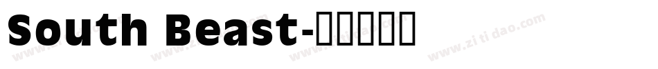 South Beast字体转换